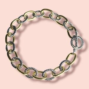 Two tone CHAIN link Bracelet